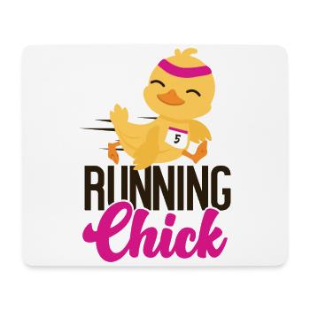 Running Runner Half Marathon - Mousepad (Querformat) - Weiß - Vorne