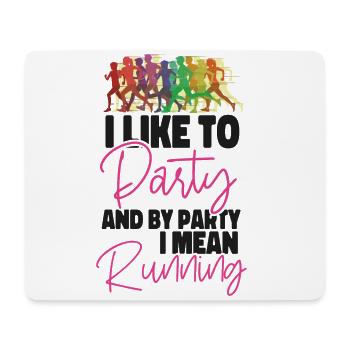 Running Runner Half Marathon I - Mouse Pad (horizontal) - white - Front