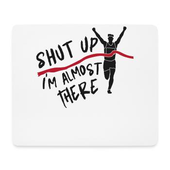 Running Runner Half Marathon Shut - Mousepad (Querformat) - Weiß - Vorne