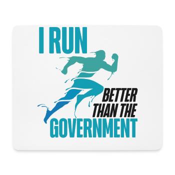 Running Runner Half Marathon I Run - Mouse Pad (horizontal) - white - Front