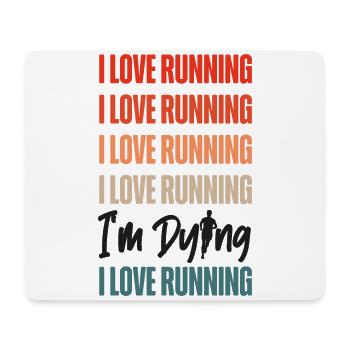 Running Runner Semi-Marathon - Tapis de souris (format paysage) - blanc - Devant