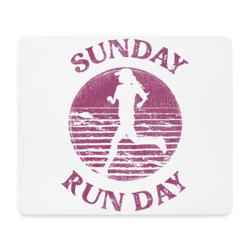 Running Runner Half Marathon Retro - Mousepad (Querformat) - Weiß - Vorne