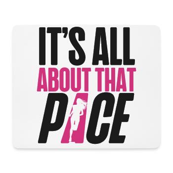 Running Runner Half Marathon It's - Mousepad (Querformat) - Weiß - Vorne