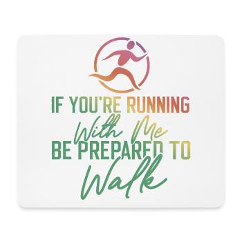 Running Runner Half Marathon Slow - Mouse Pad (horizontal) - white - Front