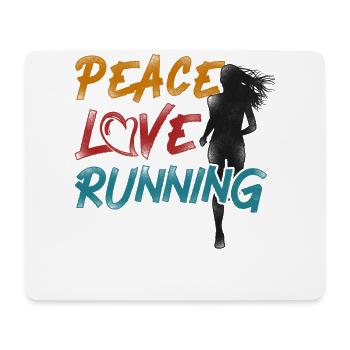 Running Runner Half Marathon - Mouse Pad (horizontal) - white - Front