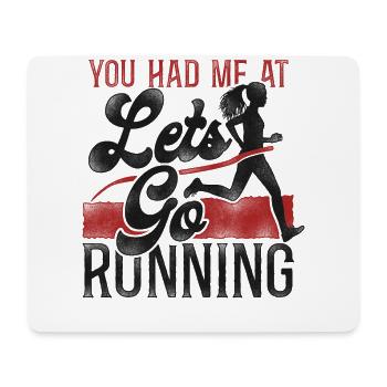 Running Runner Half Marathon - Mouse Pad (horizontal) - white - Front