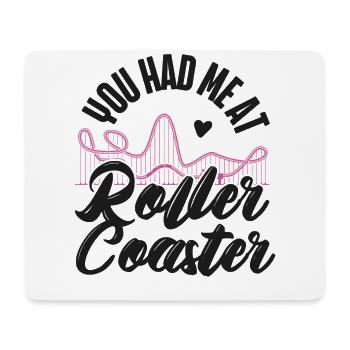 Roller Coaster Girl You Had Me At - Tapis de souris (format paysage) - blanc - Devant