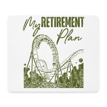 Roller Coaster Retraité Vintage Mon - Tapis de souris (format paysage) - blanc - Devant