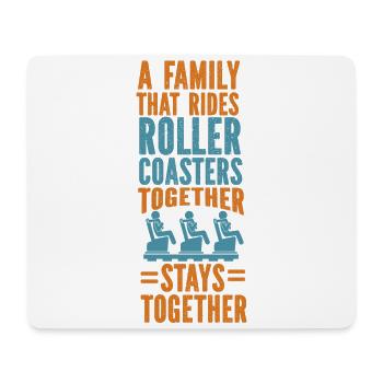 Scooter Coaster A Family That Rides - Mouse Pad (horizontal) - white - Front