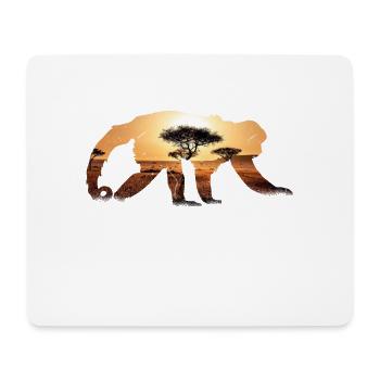 Faune Bien-être animal Animaux sauvages exotiques Afrique - Tapis de souris (format paysage) - blanc - Devant