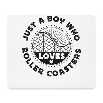 Roller Coaster Just A Boy Who - Mousepad (Querformat) - Weiß - Vorne