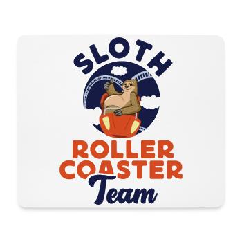 Roller Coaster Sloth Sloth Roller - Mouse Pad (horizontal) - white - Front