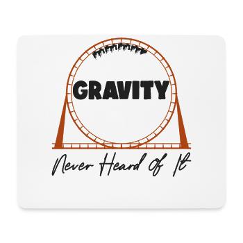 Roller Coaster Gravity Never Heard - Mousepad (Querformat) - Weiß - Vorne