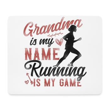 Running Runner Semi-Marathon - Tapis de souris (format paysage) - blanc - Devant