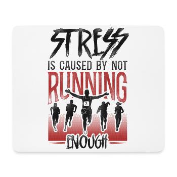 Running Runner Semi-Marathon - Tapis de souris (format paysage) - blanc - Devant