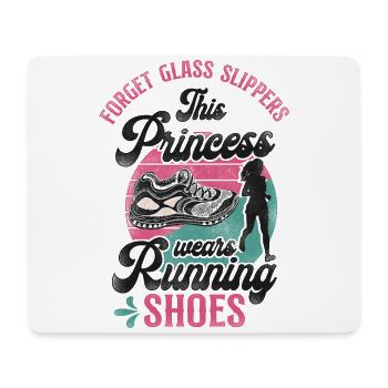 Running Runner Half Marathon - Mousepad (Querformat) - Weiß - Vorne