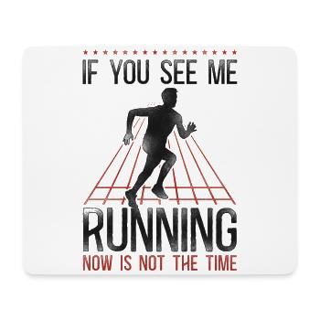 Running Runner Half Marathon - Mouse Pad (horizontal) - white - Front