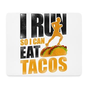Running Runner Half Marathon Taco - Mousepad (Querformat) - Weiß - Vorne