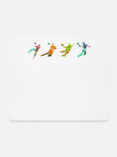 Handball Motiv Handballspieler Handballer Sport - Mousepad (Querformat) - Weiß