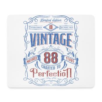 Vintage Crafted To Perfection 88th Birthday - Mouse Pad (horizontal) - white - Front