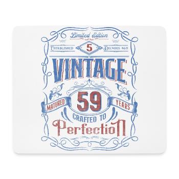 Vintage Crafted To Perfection 59th Birthday - Mouse Pad (horizontal) - white - Front