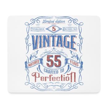 Vintage Crafted To Perfection 55th Birthday - Mousepad (Querformat) - Weiß - Vorne