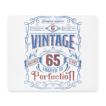 Vintage Crafted To Perfection 65th Birthday - Mousepad (Querformat) - Weiß - Vorne