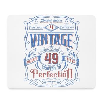 Vintage Crafted To Perfection 49th Birthday - Mouse Pad (horizontal) - white - Front