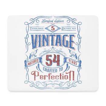Vintage Crafted To Perfection 54th Birthday - Mouse Pad (horizontal) - white - Front