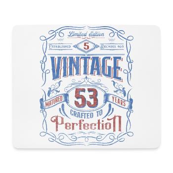 Vintage Crafted To Perfection 53rd Birthday - Mouse Pad (horizontal) - white - Front