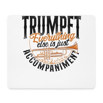 Trumpet Player Vintage Trumpet - Mousepad (Querformat) - Weiß - Vorne