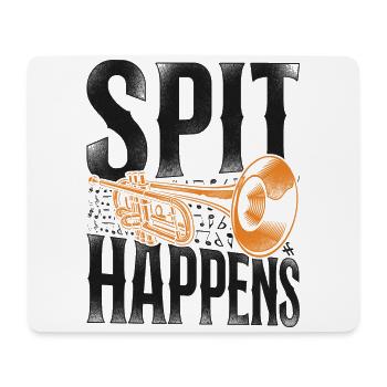 Trumpet Player Pun Vintage Spit - Mouse Pad (horizontal) - white - Front