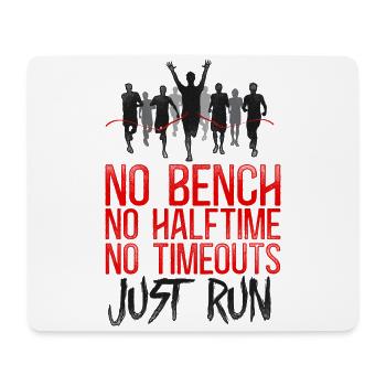Running Runner Half Marathon - Mousepad (Querformat) - Weiß - Vorne