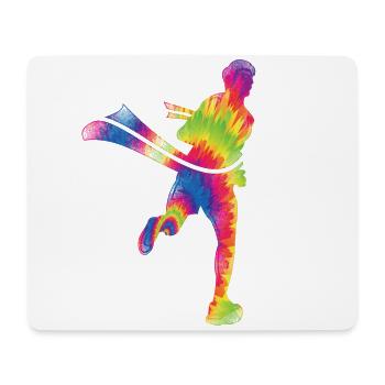 Running Runner Half Marathon Cravate - Tapis de souris (format paysage) - blanc - Devant