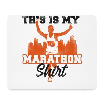 Running Runner Half Marathon - Mouse Pad (horizontal) - white - Front
