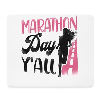 Running Runner Half Marathon - Mouse Pad (horizontal) - white - Front