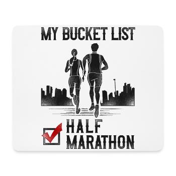 Running Runner Half Marathon - Mouse Pad (horizontal) - white - Front