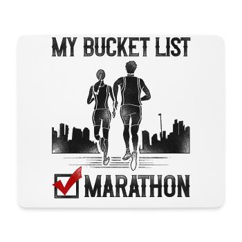 Running Runner Half Marathon - Mouse Pad (horizontal) - white - Front