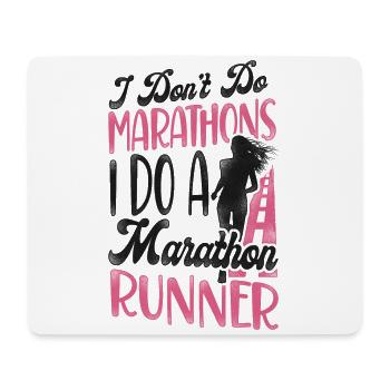Running Runner Half Marathon - Mouse Pad (horizontal) - white - Front