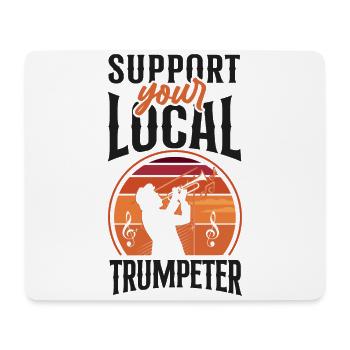 Trumpet Player Vintage Retro - Mousepad (Querformat) - Weiß - Vorne