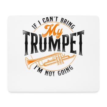 Trumpet Player Vintage If I Can't - Mousepad (Querformat) - Weiß - Vorne
