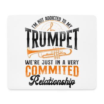 Trumpet Player Vintage I'm Not - Mousepad (Querformat) - Weiß - Vorne