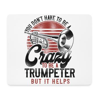 Trumpet Player Vintage Retro You - Mousepad (Querformat) - Weiß - Vorne