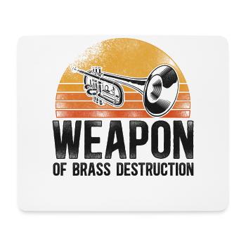 Trumpet Player Pun Vintage Retro - Mousepad (Querformat) - Weiß - Vorne