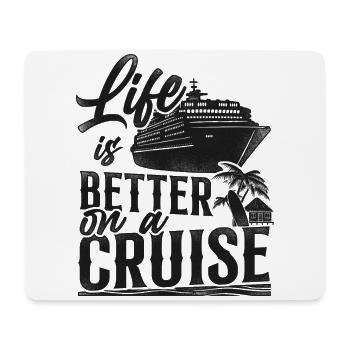 Cruise Ship Vacation Vintage Life - Mousepad (Querformat) - Weiß - Vorne