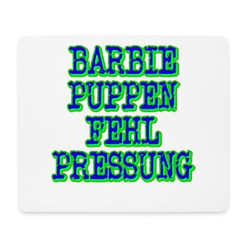 barbiepuppenfehlpressung dunkel - Mousepad (Querformat) - Weiß - Vorne