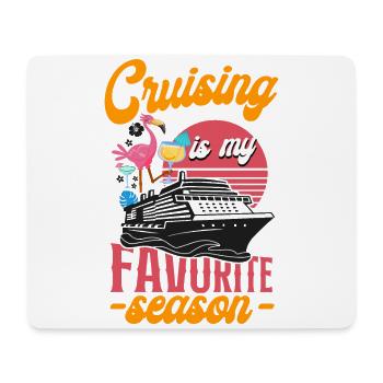 Cruise Ship Vacation Girl Cruising - Mouse Pad (horizontal) - white - Front