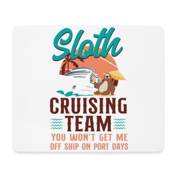 Cruise Ship Vacation Sloth Sloth - Mousepad (Querformat) - Weiß - Vorne
