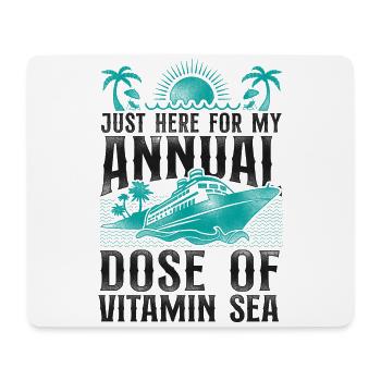 Cruise Ship Vacation Vintage Just - Mouse Pad (horizontal) - white - Front