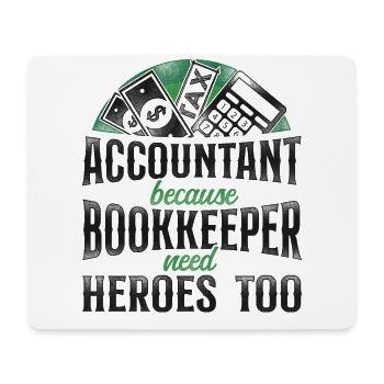 Accountant Bookkeeper Accounting - Mouse Pad (horizontal) - white - Front